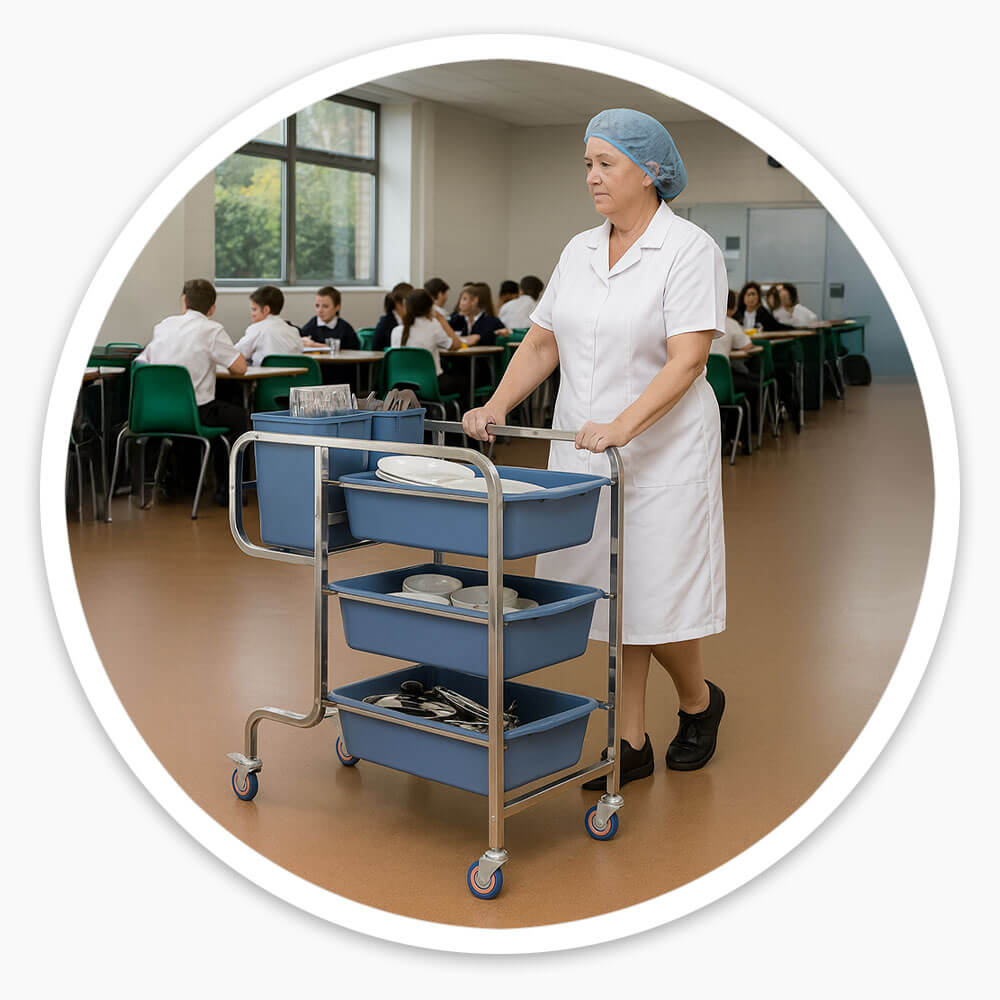 Stainless Steel Bussing Trolley