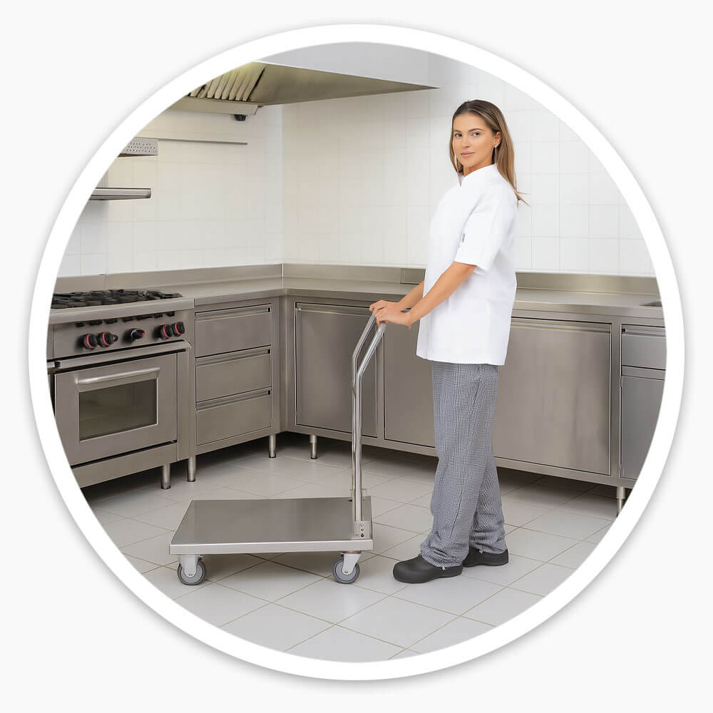 Stainless Steel Folding Trolley
