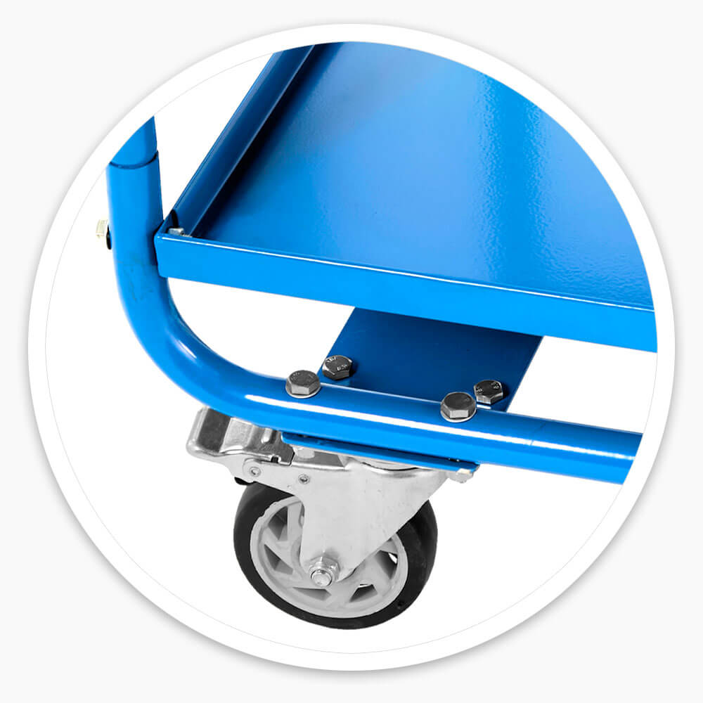 2 Tier Steel Trolley