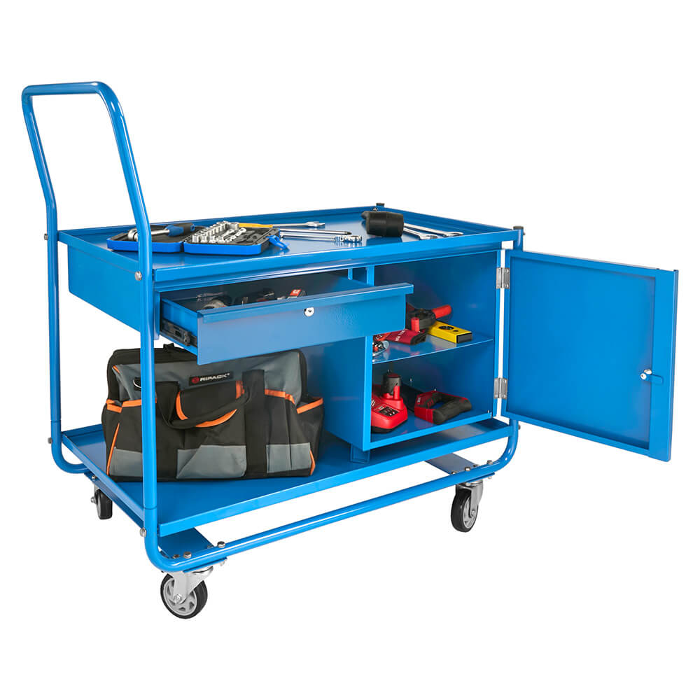 2 Tier Steel Trolley