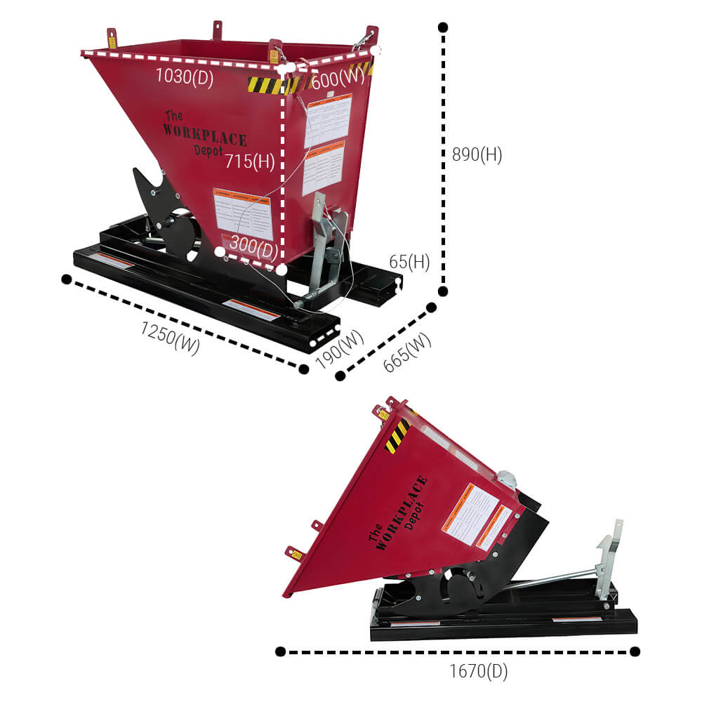 Self Tipping Forklift Skip