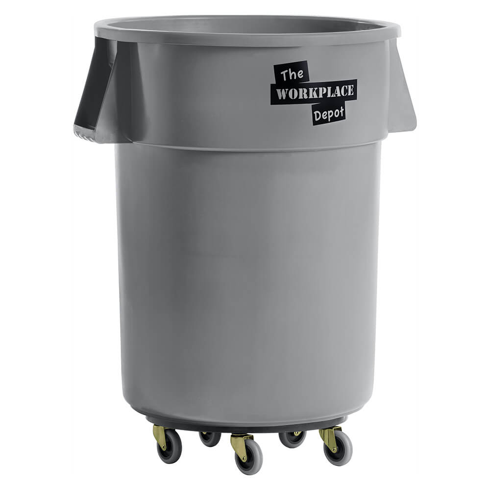 Round Utility Bin with Dolly