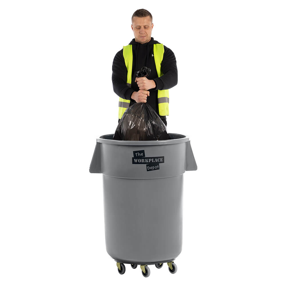 Round Utility Bin with Dolly