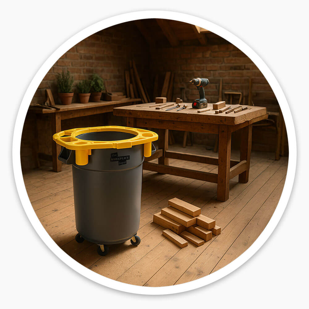 Rolling Bin with Rim Caddy