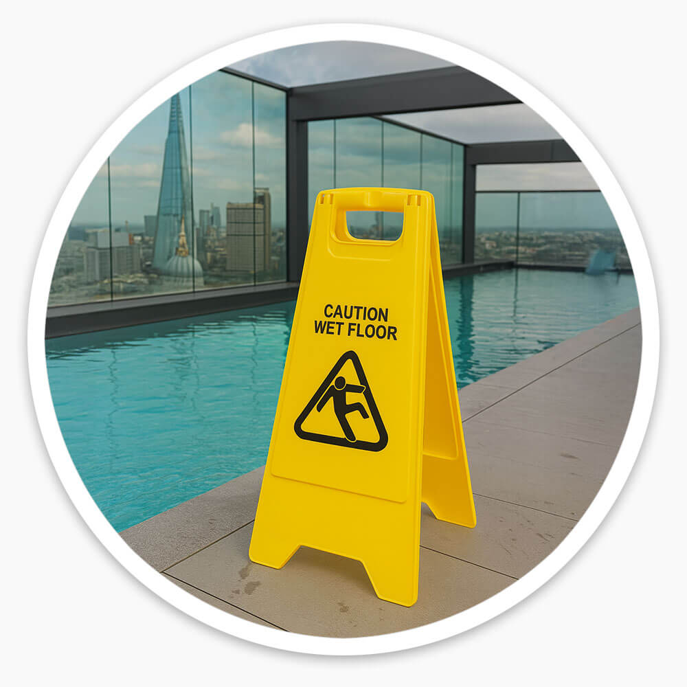 Janitorial Plastic Floor Sign
