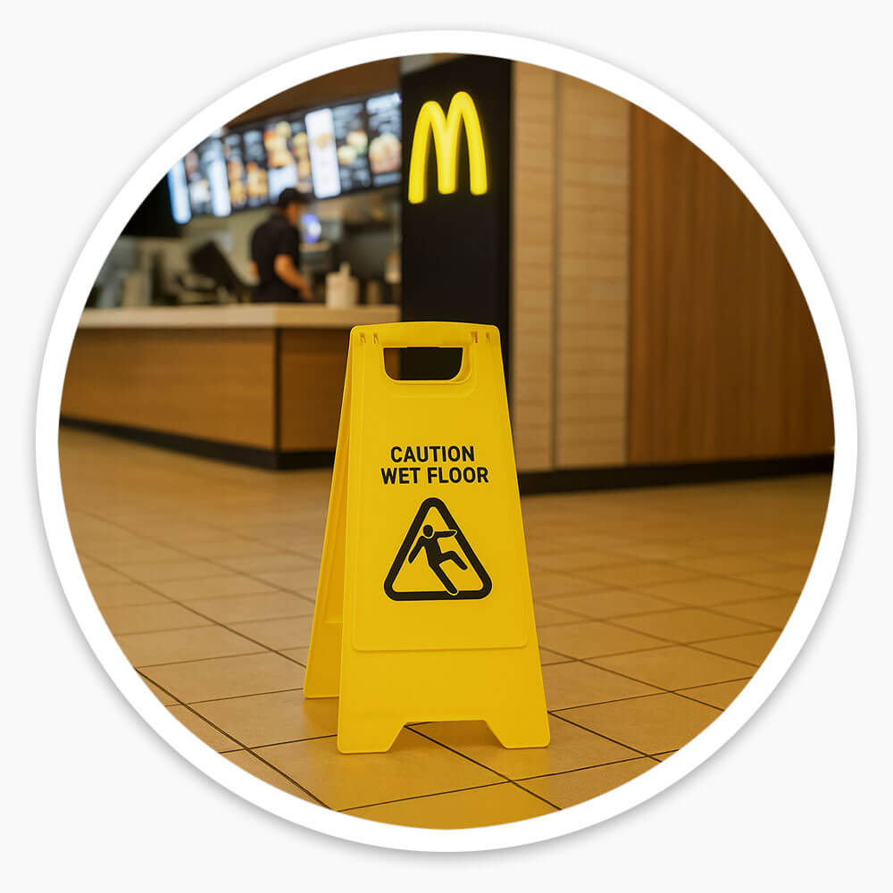 Janitorial Plastic Floor Sign