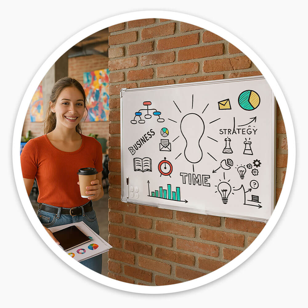 Wall Mounted Whiteboard