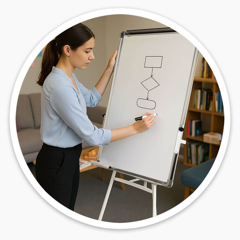 Whiteboard Easel