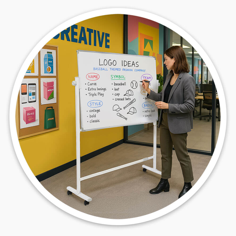 Revolving Mobile Whiteboard