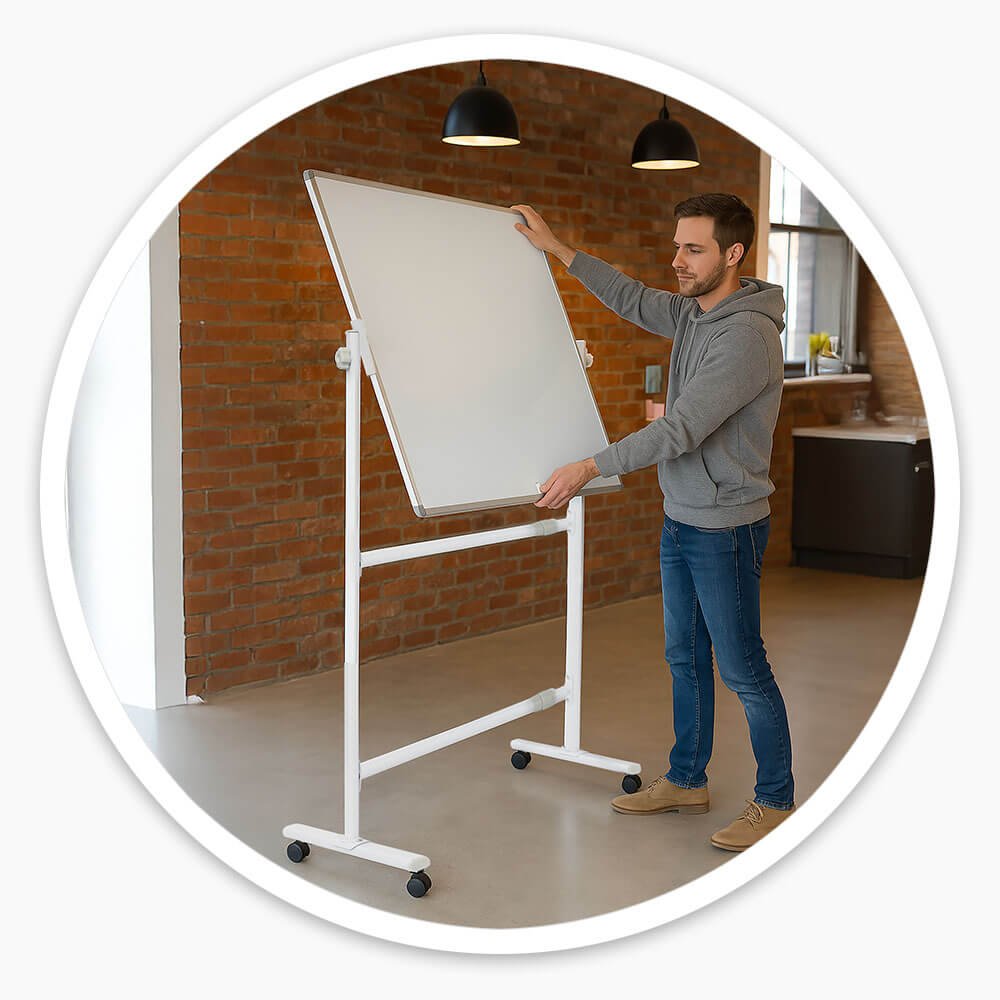 Revolving Mobile Whiteboard