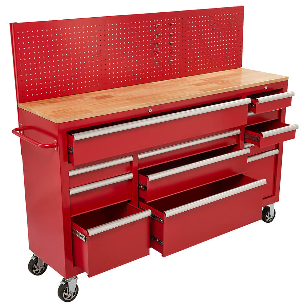 Rolling Workbench with Pegboard