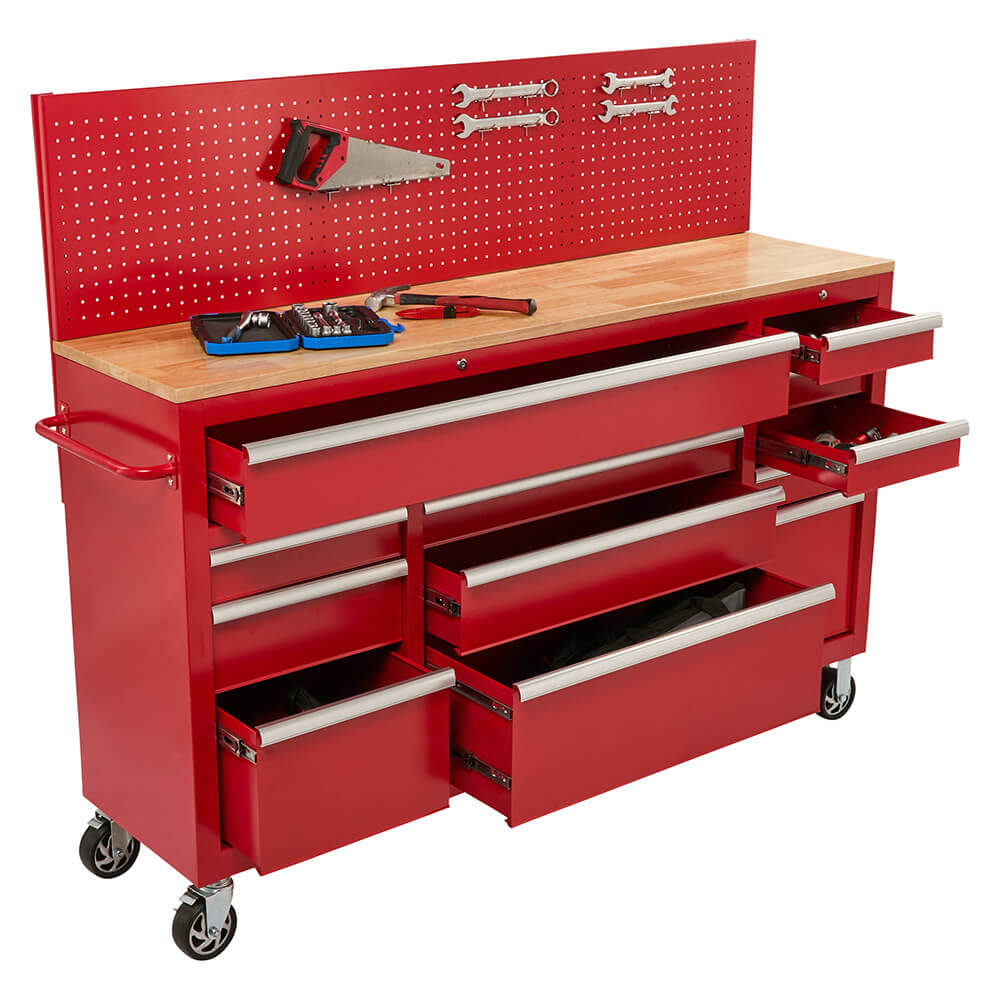 Rolling Workbench with Pegboard