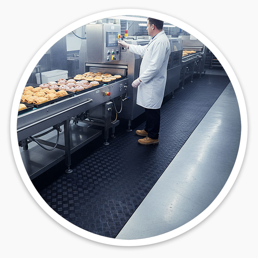 Chequered Rubber Matting Roll