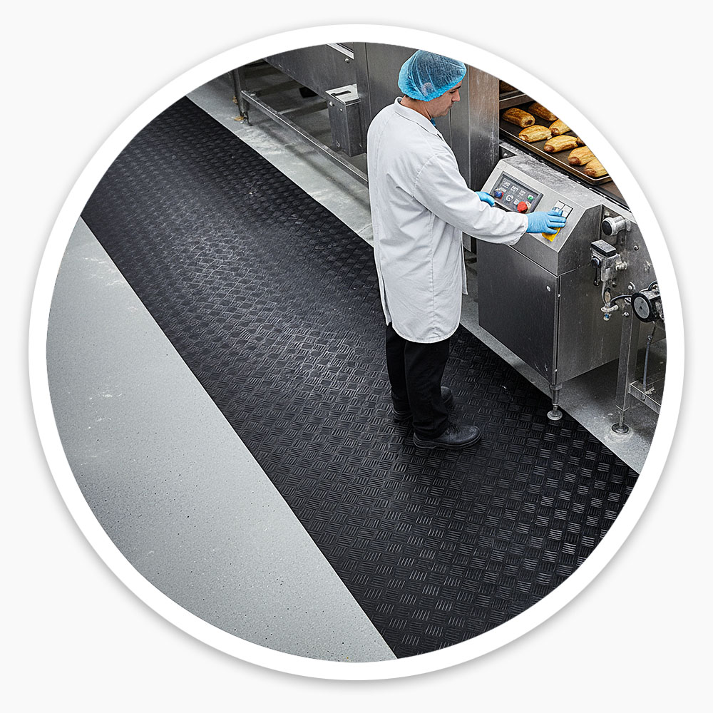 Chequered Rubber Matting Roll