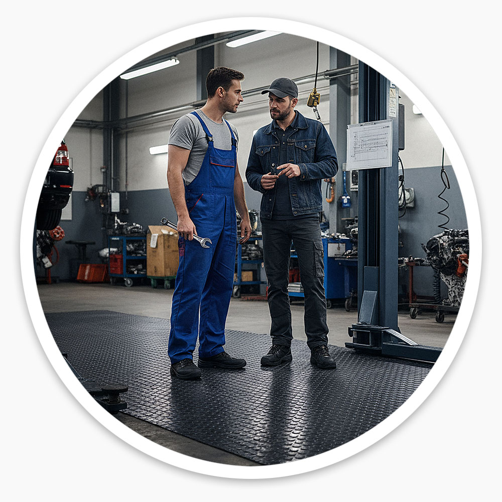 Dotted Rubber Matting Roll