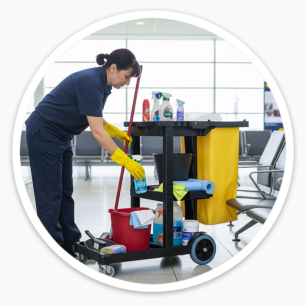 Economy Cleaning Cart