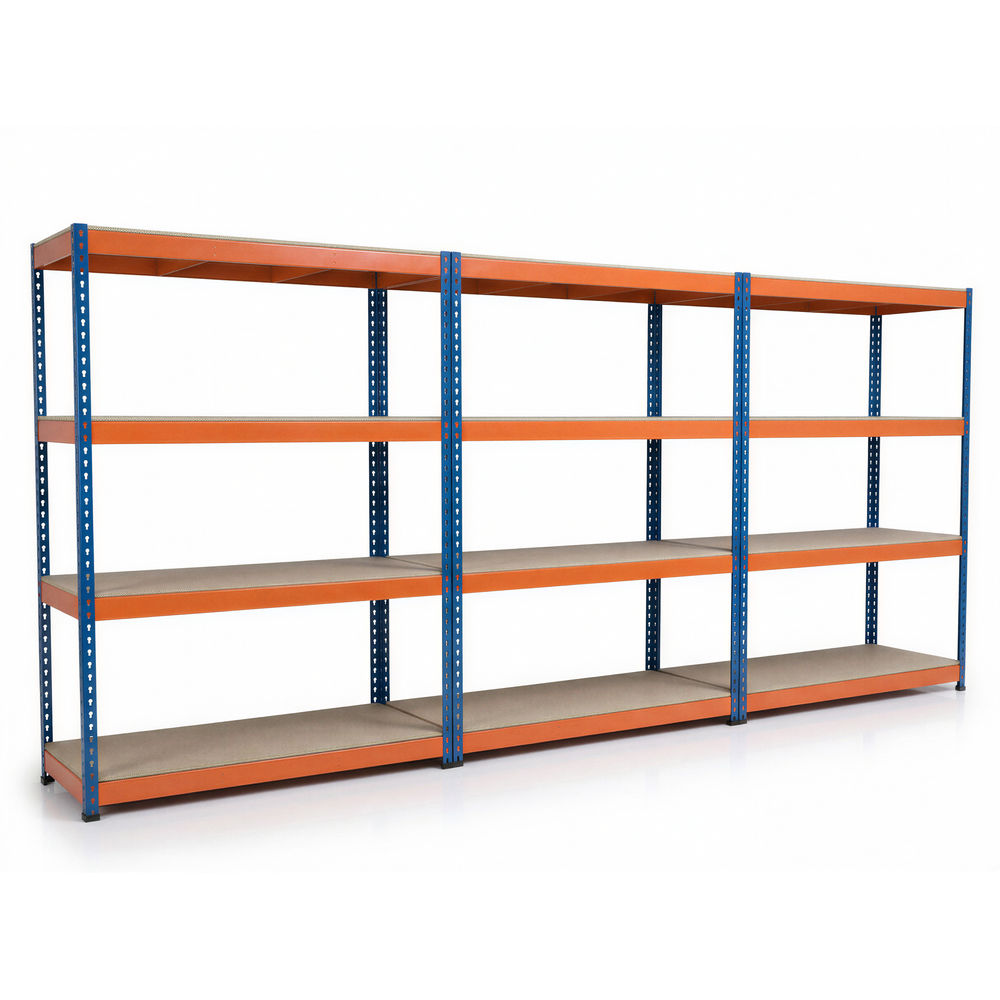 Garage Racking System - 3x Bay Kit, 4,800kg Total Capacity, 1800 x 1800 x 600mm Per Bay