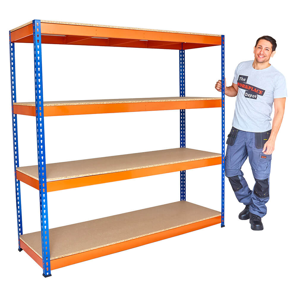 Garage Racking System - 3x Bay Kit, 4,800kg Total Capacity, 1800 x 1800 x 600mm Per Bay
