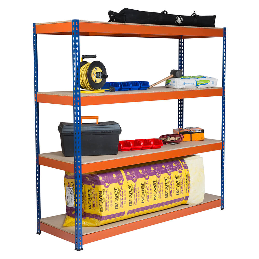 Garage Racking System - 3x Bay Kit, 4,800kg Total Capacity, 1800 x 1800 x 600mm Per Bay