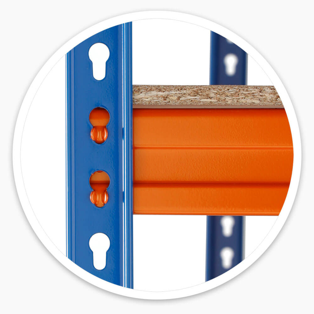 Garage Storage Racks - 2x Bay Kit, 3,200kg Total Capacity, 1800 x 1800 x 600mm Per Bay