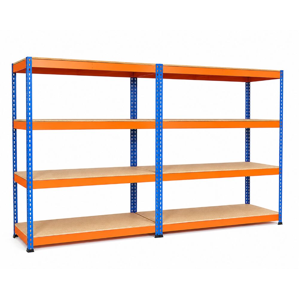 Garage Storage Racks - 2x Bay Kit, 3,200kg Total Capacity, 1800 x 1800 x 600mm Per Bay