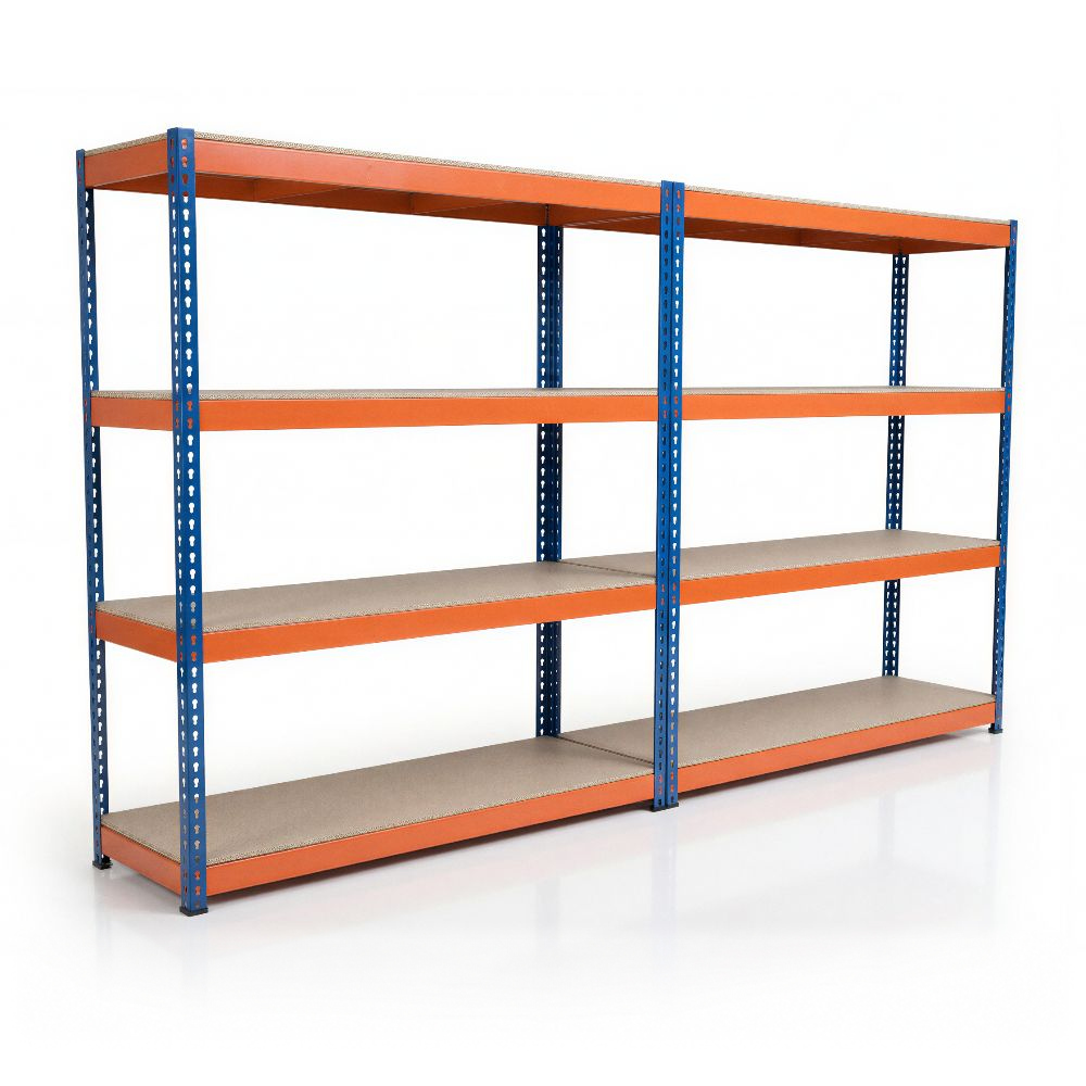 Garage Storage Racks - 2x Bay Kit, 3,200kg Total Capacity, 1800 x 1800 x 600mm Per Bay