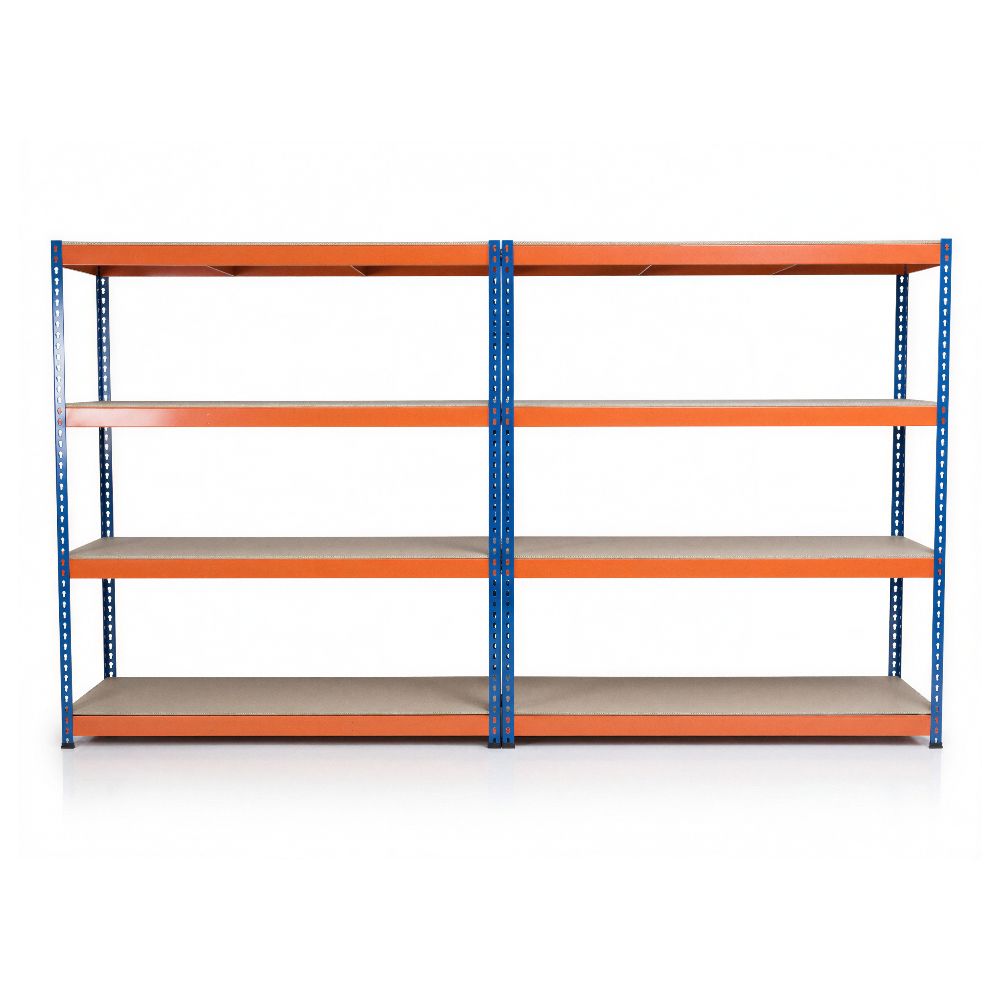 Garage Storage Racks - 2x Bay Kit, 3,200kg Total Capacity, 1800 x 1800 x 600mm Per Bay