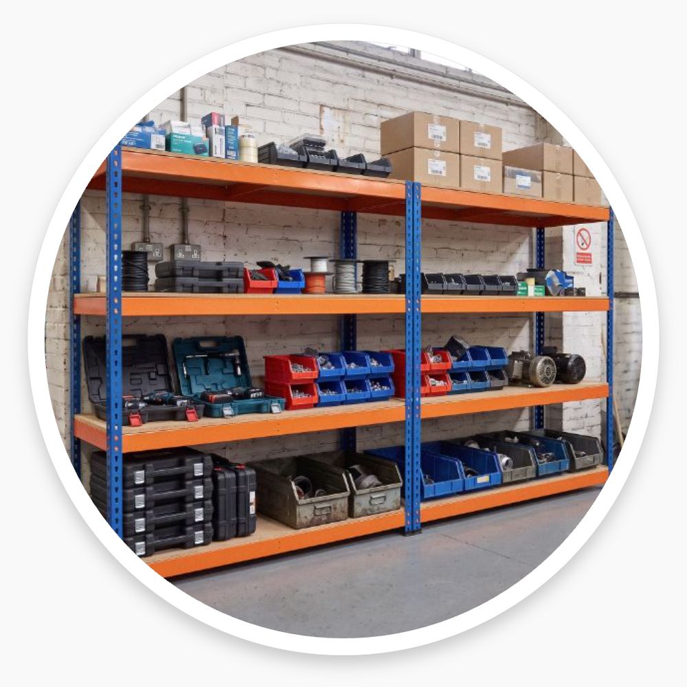 Garage Storage Racks - 2x Bay Kit, 3,200kg Total Capacity, 1800 x 1800 x 600mm Per Bay