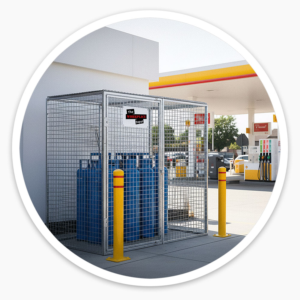 Gas Bottle Storage Cage