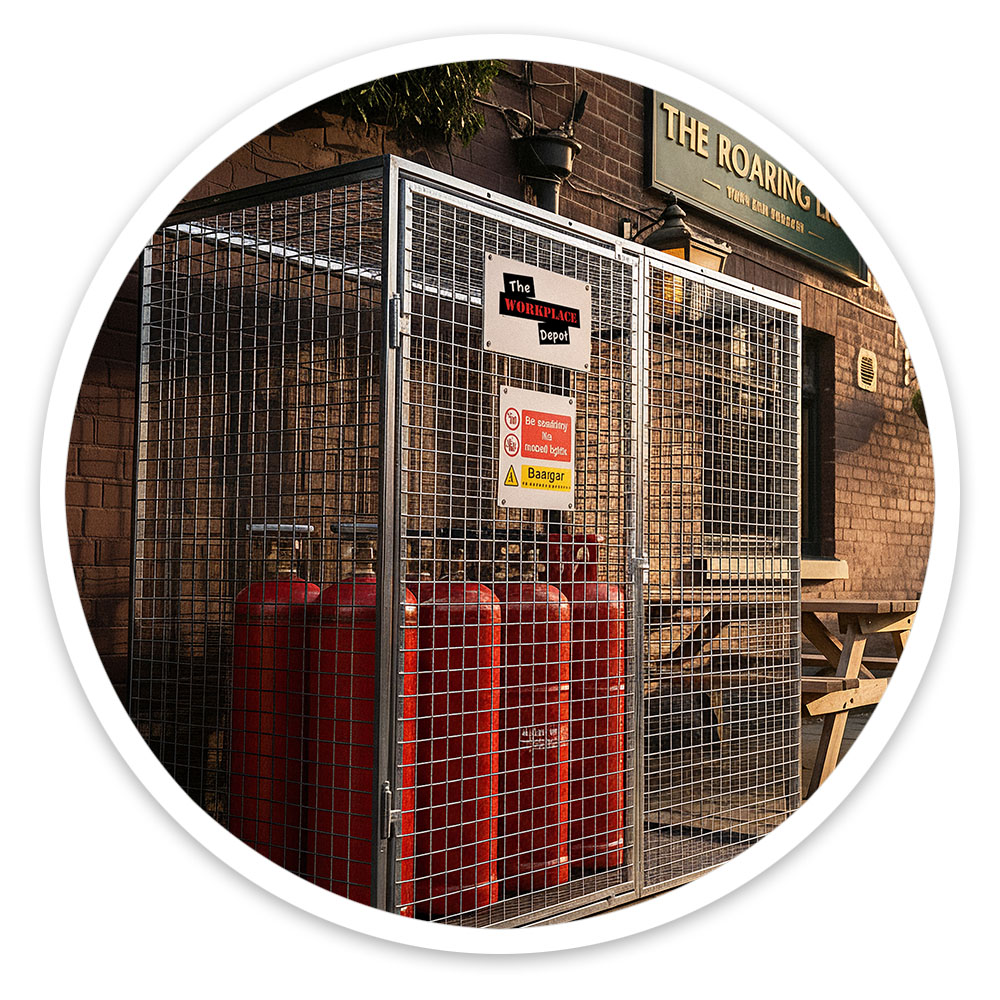 Gas Bottle Storage Cage