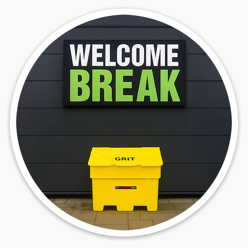 Nestable Grit Bin with Grit Salt