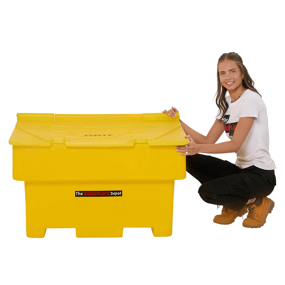 Nestable Grit Bin with Grit Salt