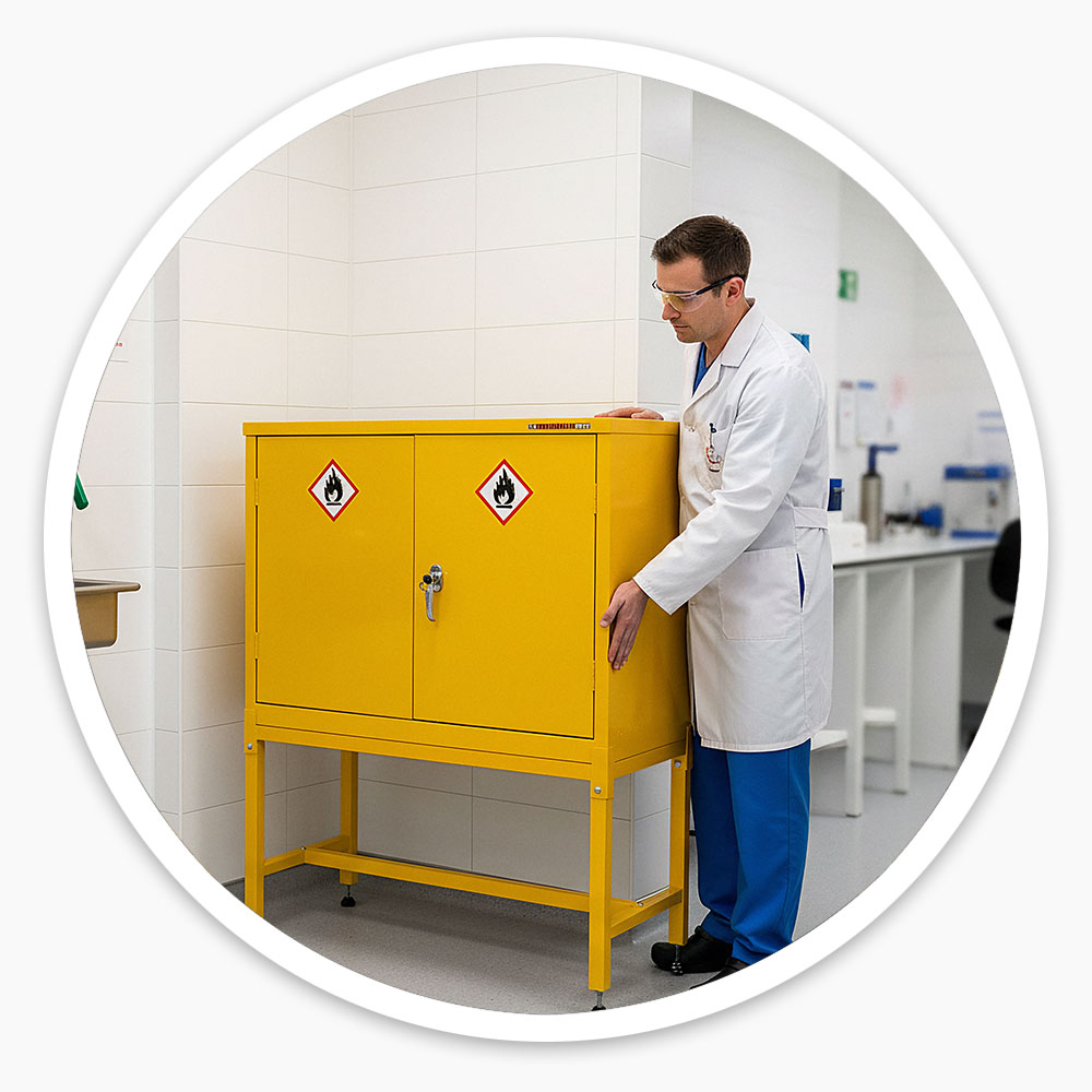 Hazardous Cabinet Stand