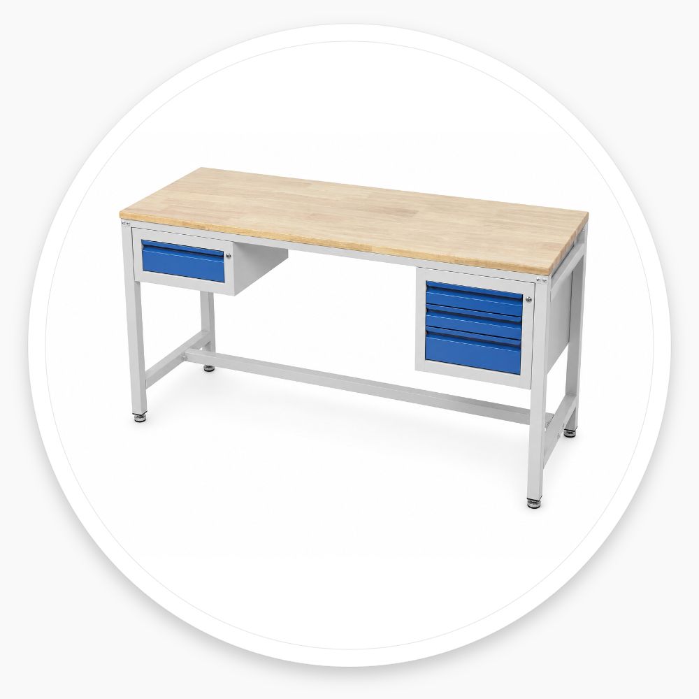 Industrial Metal Workbench