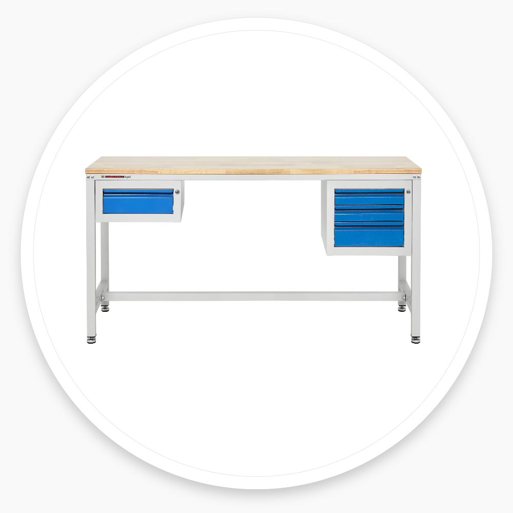Industrial Metal Workbench