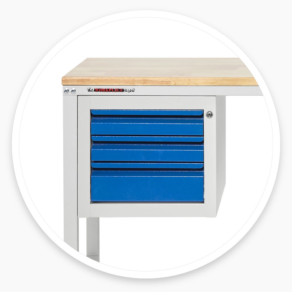 Industrial Workbench with Storage