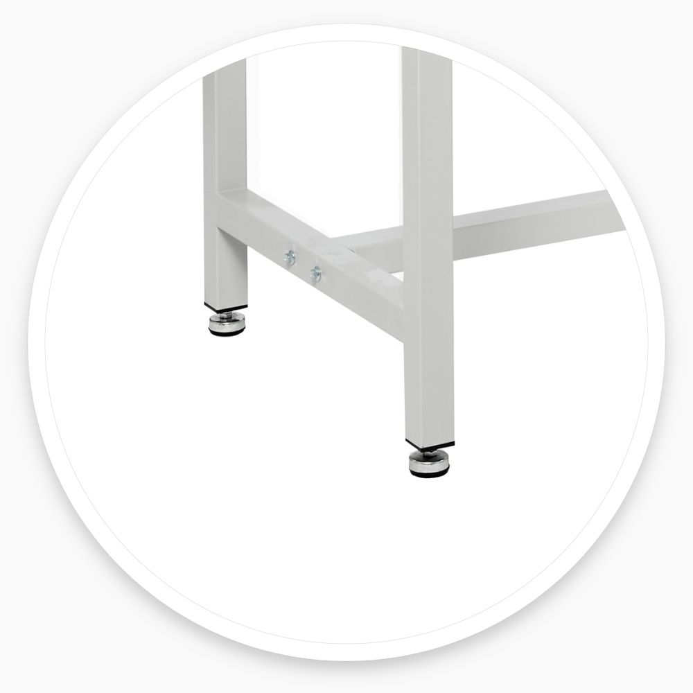 Long Workbench with Drawers