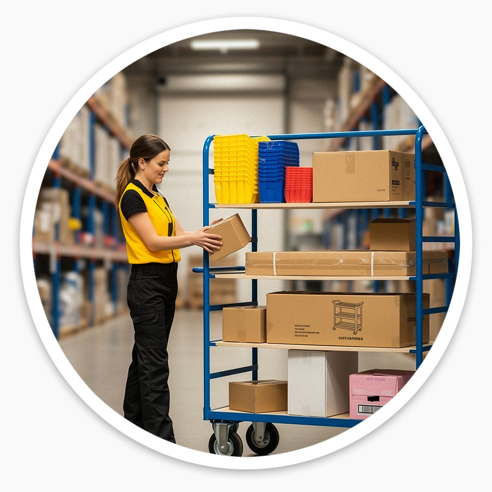 Mobile Shelf Trolley