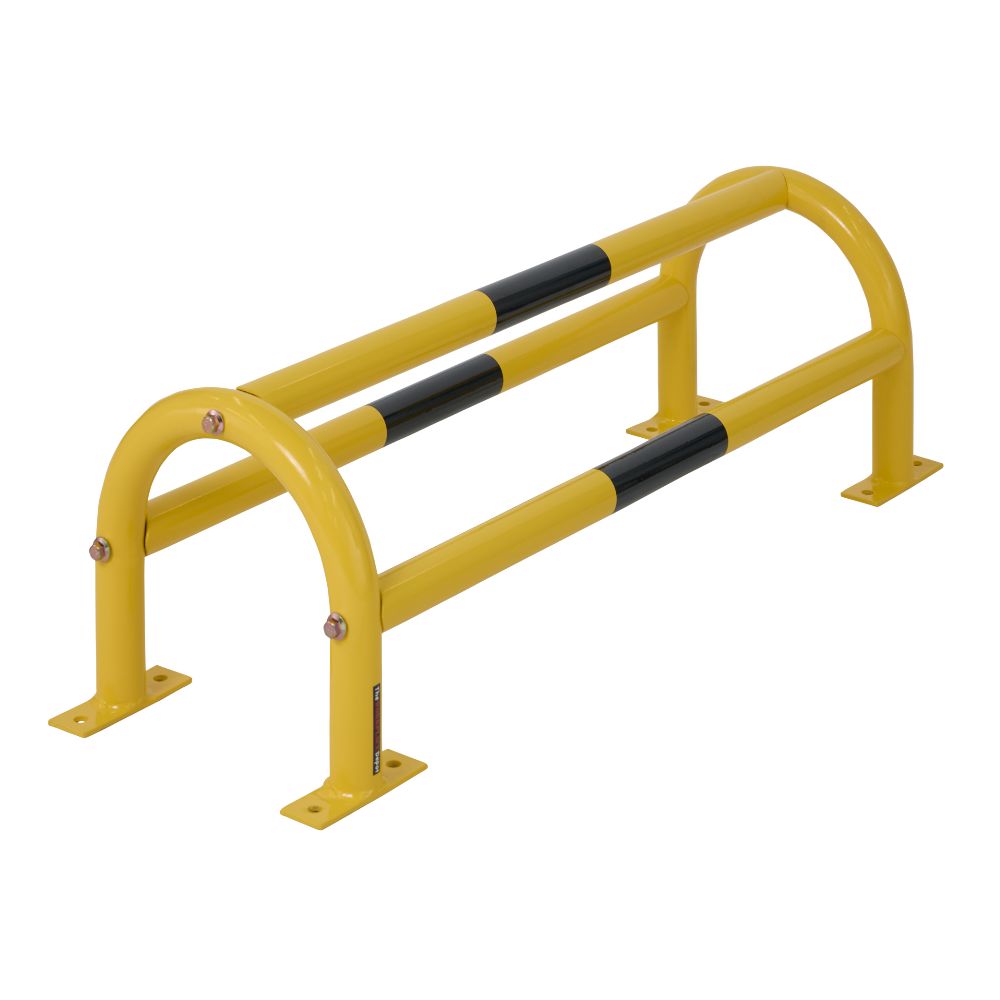 Pipe Protector showing yellow rails and contrasting black bands