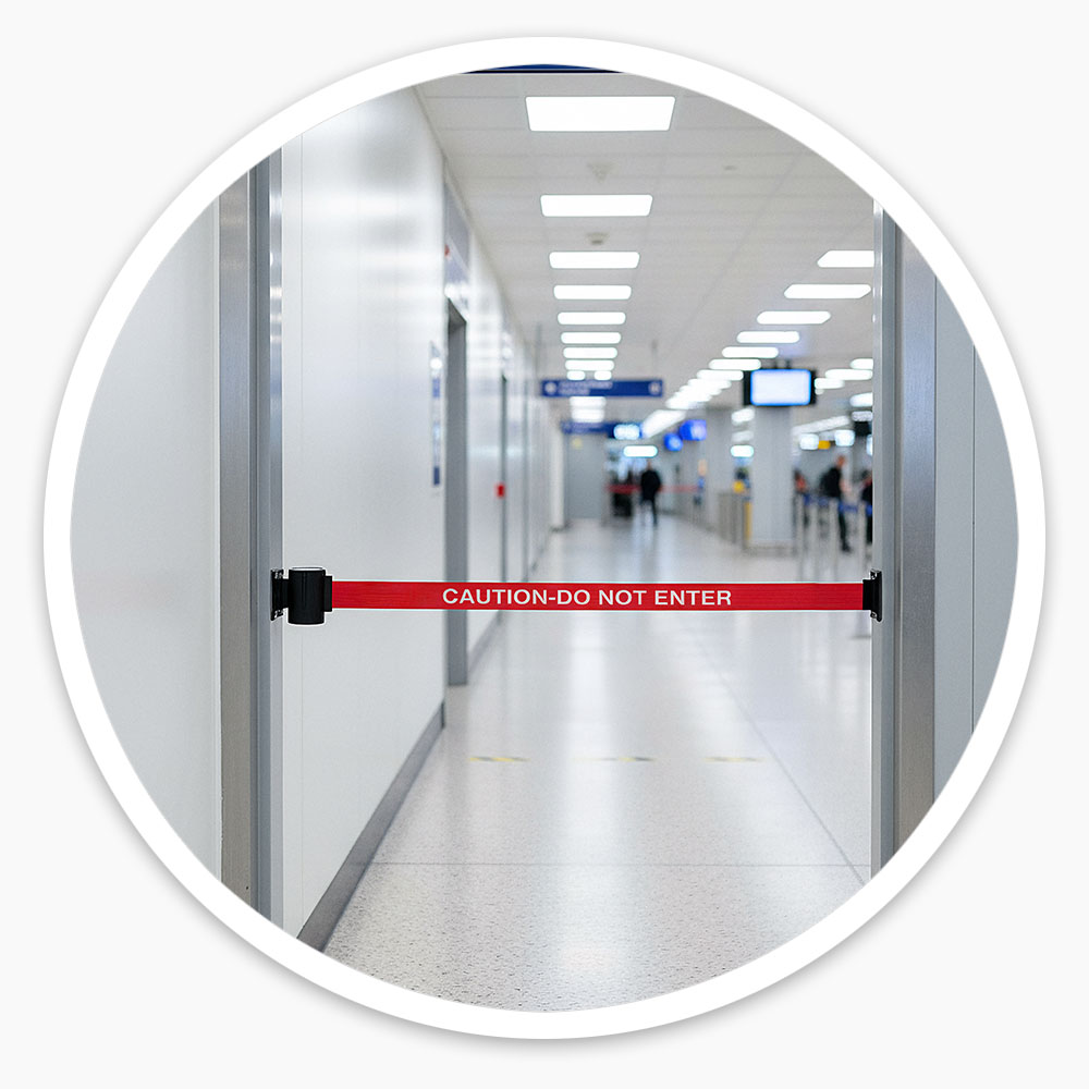 Retractable Caution Belt