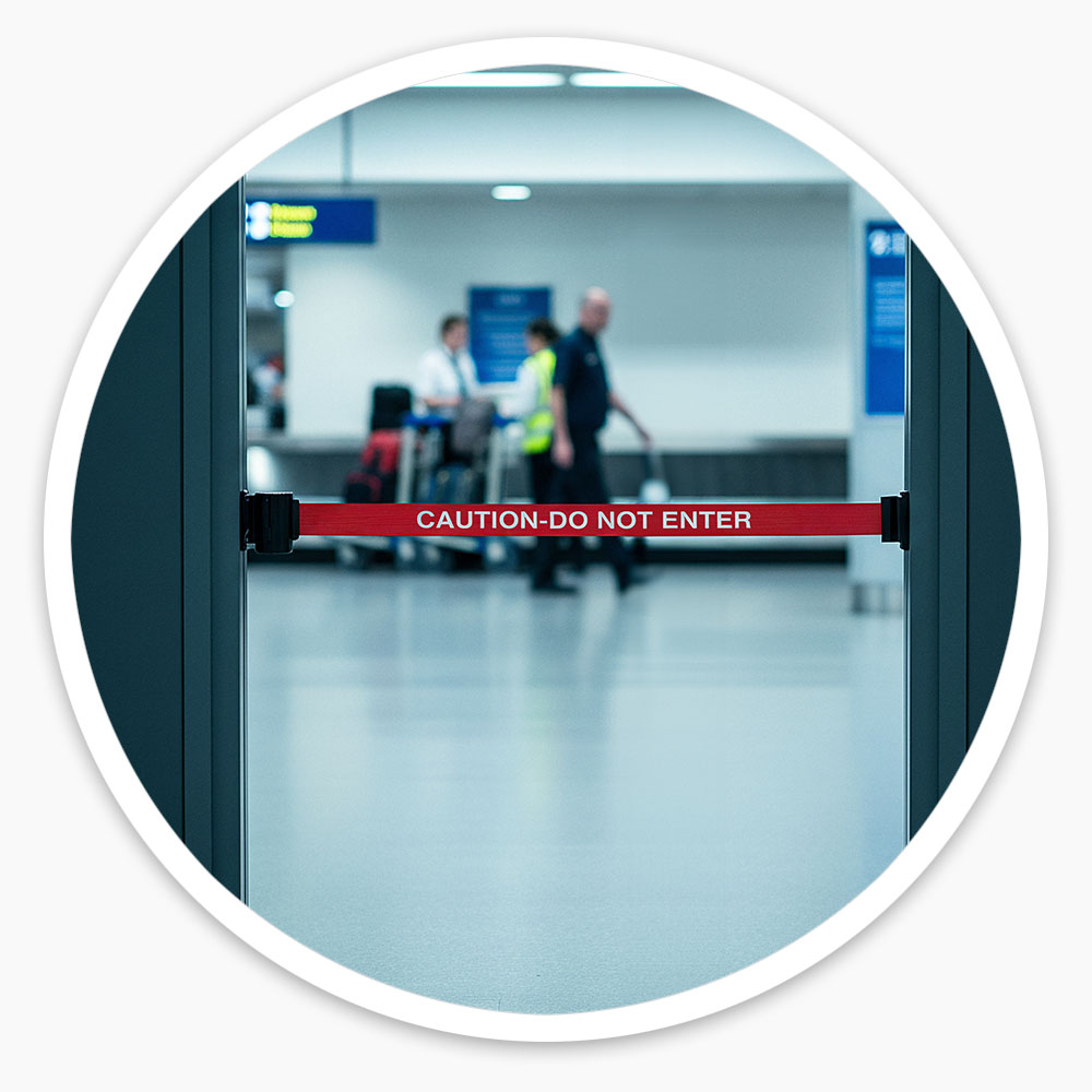 Retractable Caution Belt