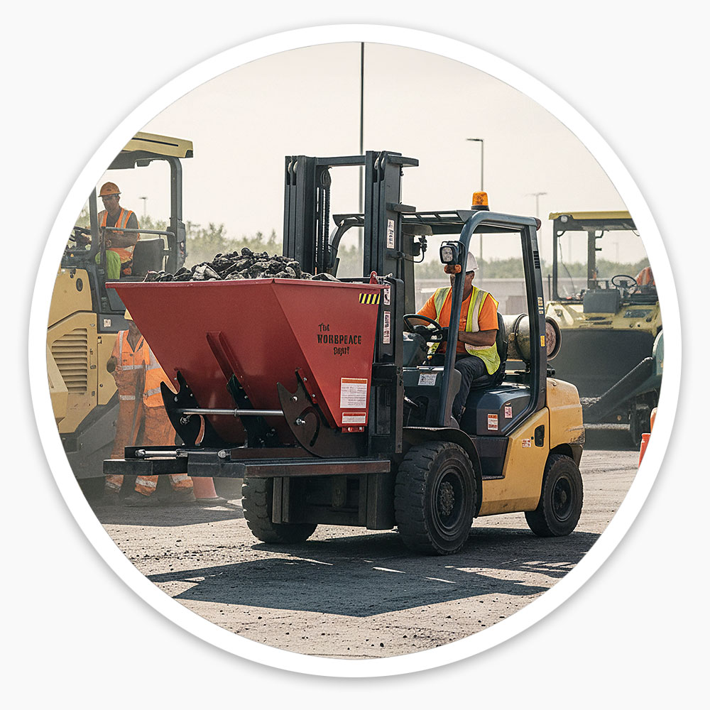 Self Tipping Forklift Skip