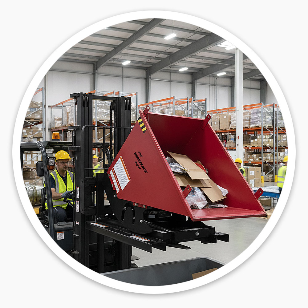 Self Tipping Forklift Skip