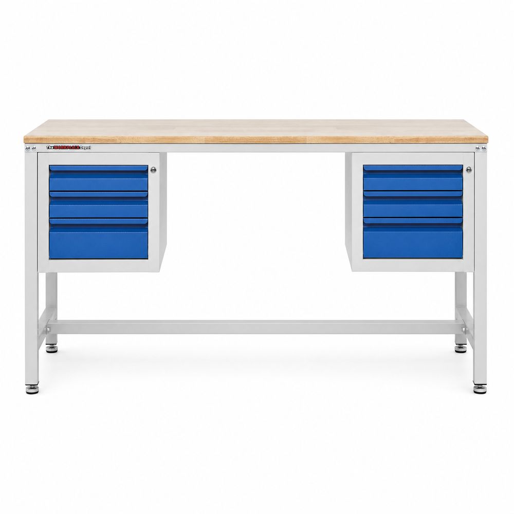 Steel Workbench with Drawers