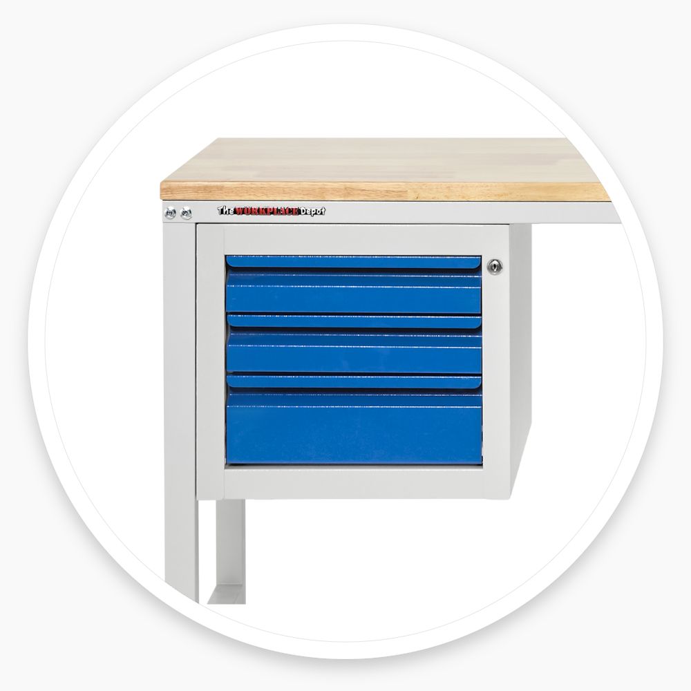 Steel Workbench with Drawers