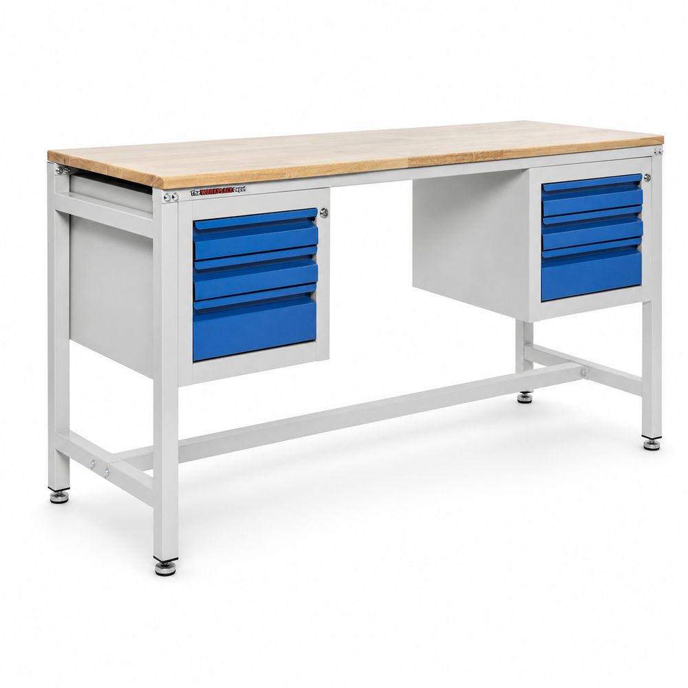 Steel Workbench with Drawers