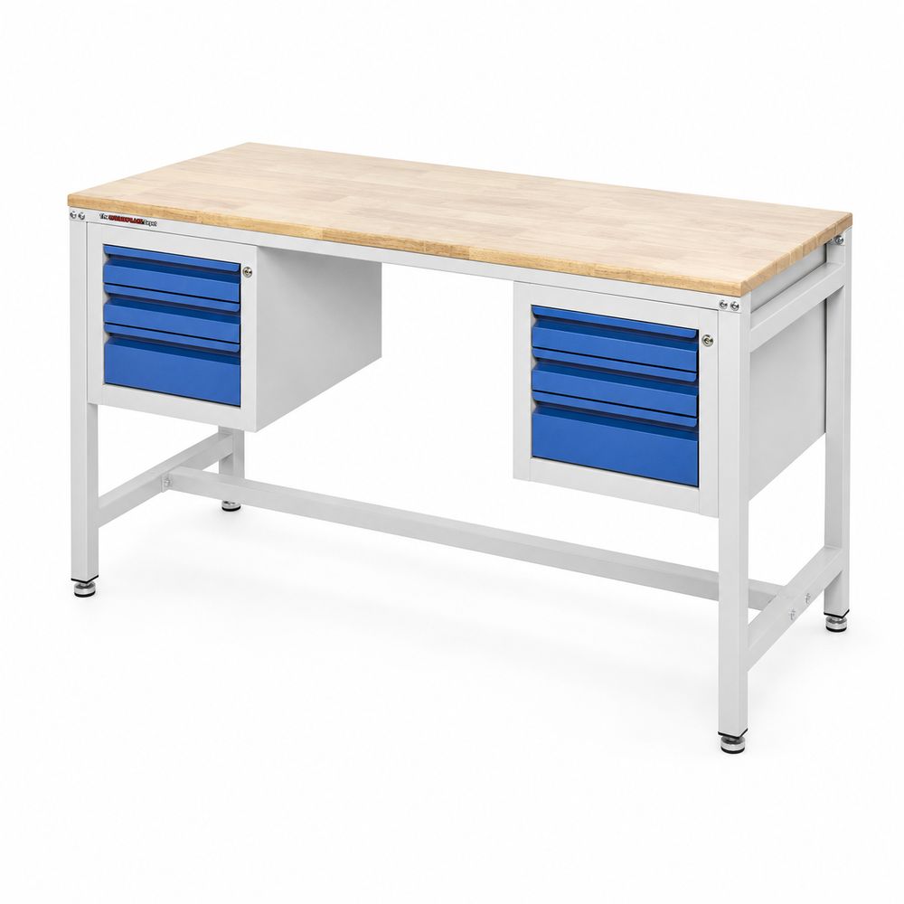 Steel Workbench with Drawers