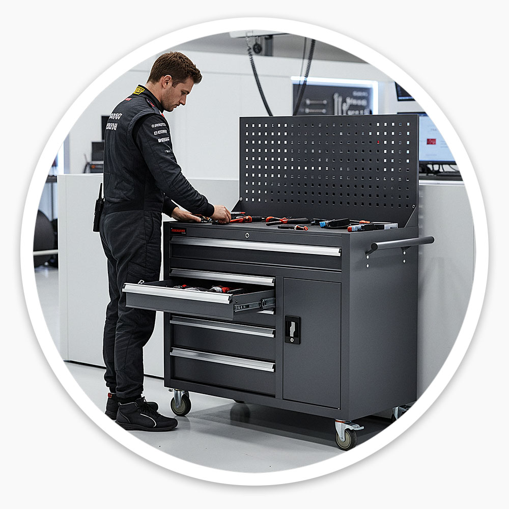 Tool Box with Pegboard