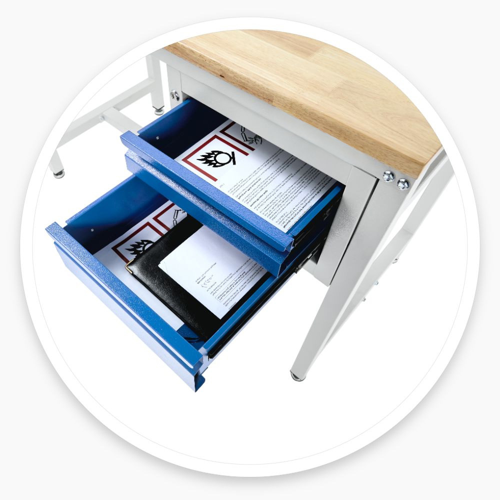 Workshop Bench with Drawers
