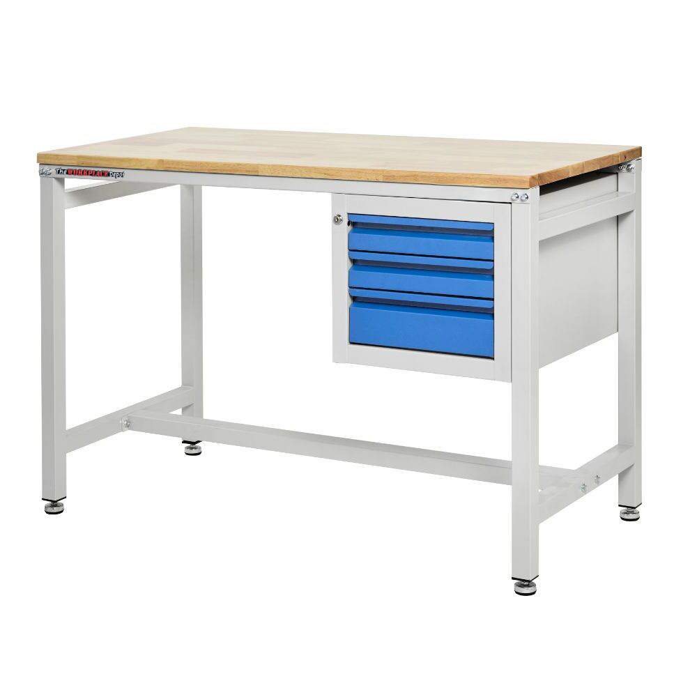 Metal Workbench with Drawers
